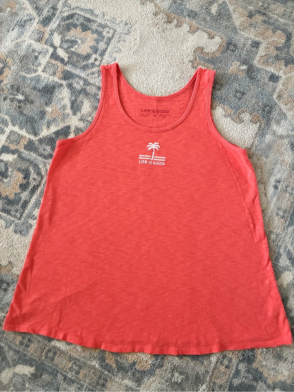 Life is Good Palm Tree Tank Top